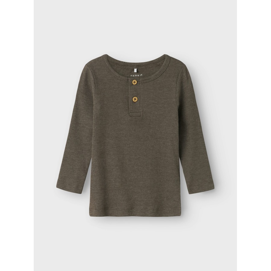 Name It - Bluse m. knapper - Kab - Delicioso Melange - Image 2