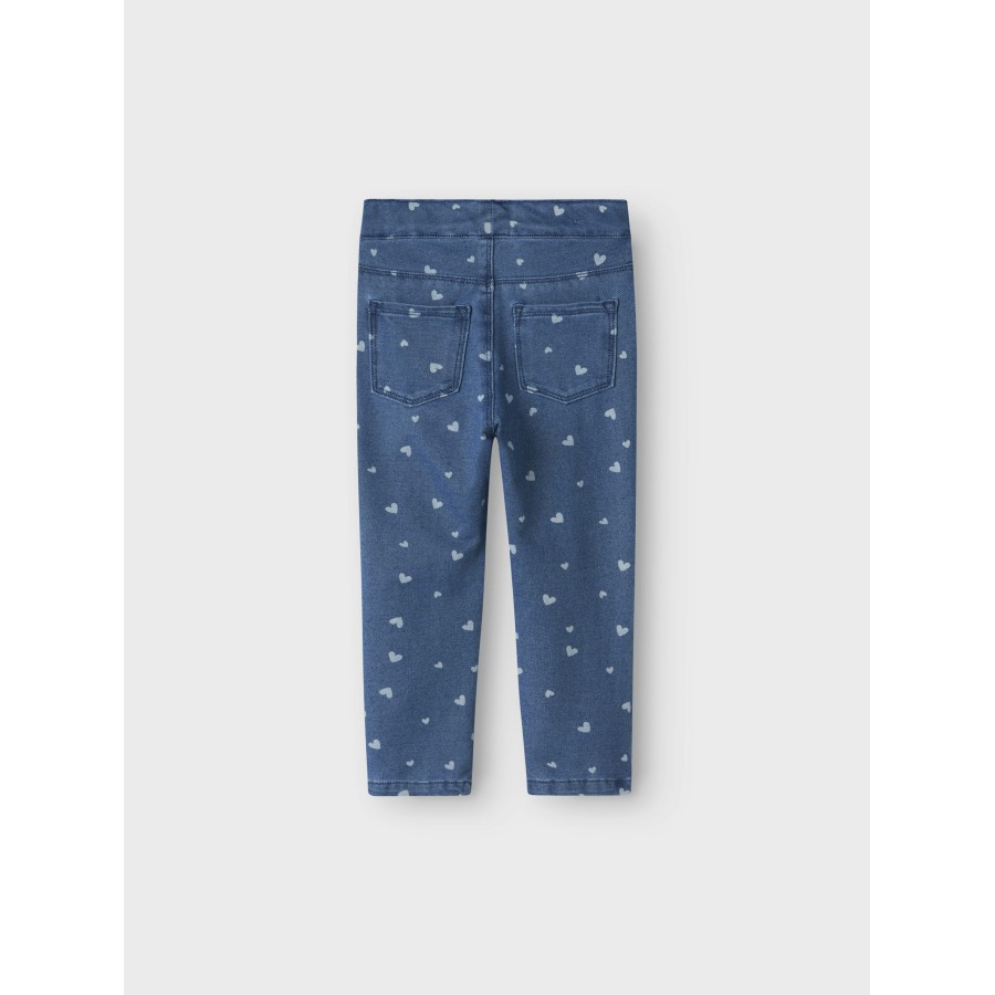 Name It - Leggings - Salli - Medium Blue Denim Heart - Image 5