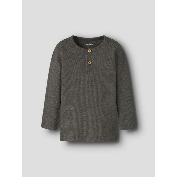 Name It - Bluse m. knapper - Kab - Delicioso Melange