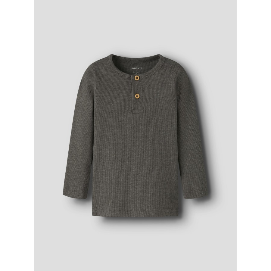 Name It - Bluse m. knapper - Kab - Delicioso Melange