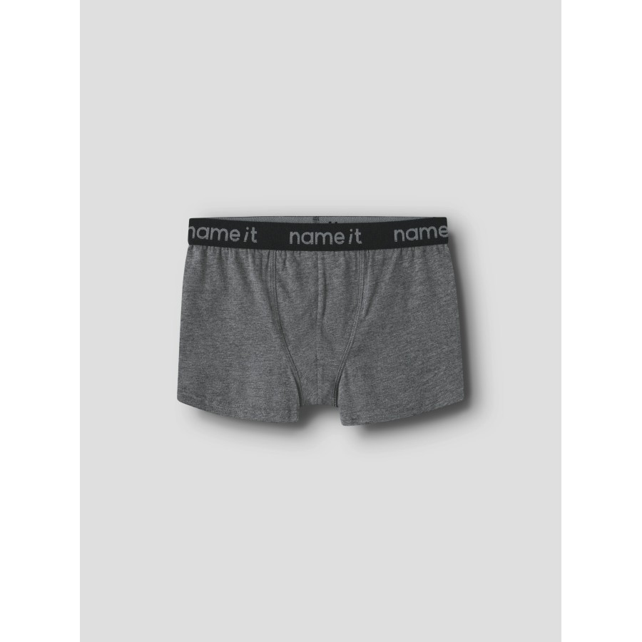 Name It - 3-pak - Boxershorts - Tea Leaf Dark Grey Melange - Image 5