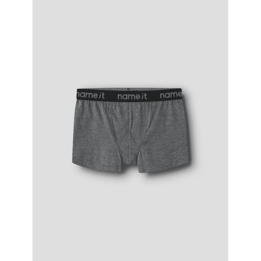 Name It - 3-pak - Boxershorts - Tea Leaf Dark Grey Melange - Image 2