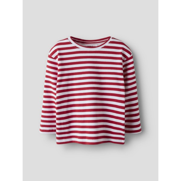 Name It - Bluse - Folisa - Bright White Chinese Red
