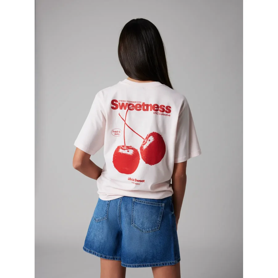 LMTD - T-shirt - Cherry - Crystal Pink