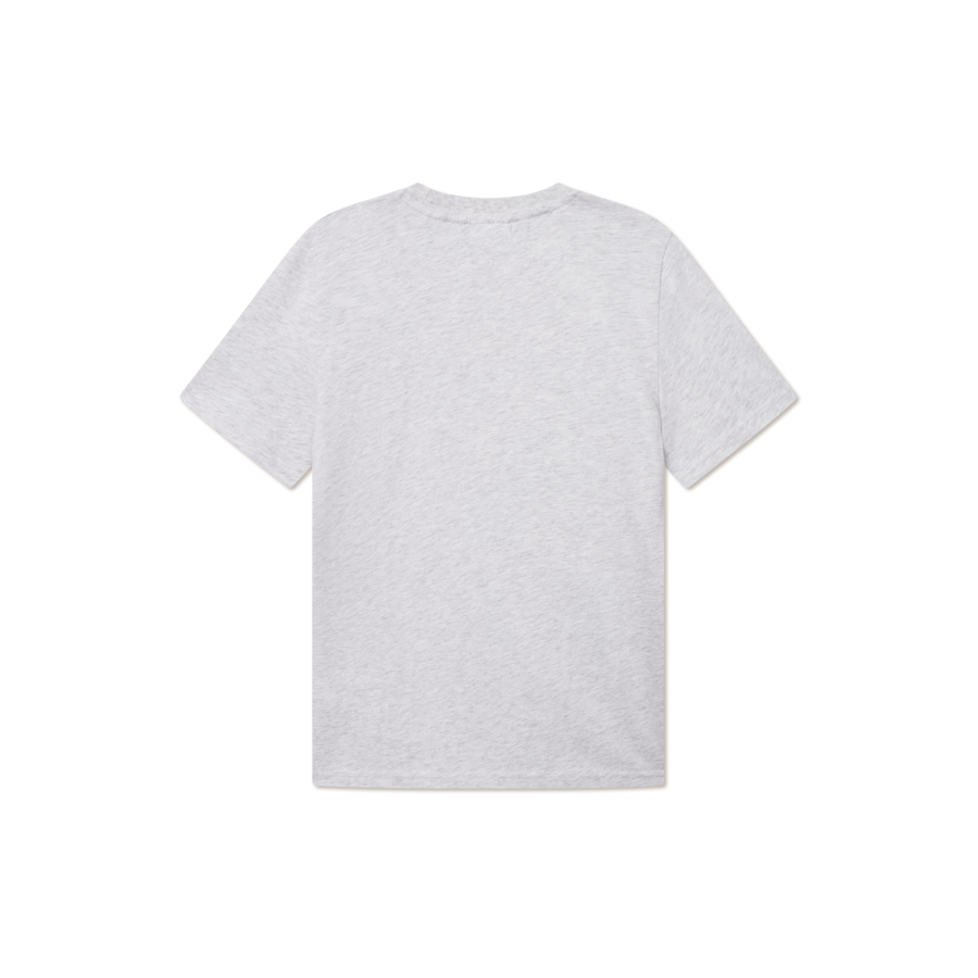 Les Deux – T-shirt – Aidan – Snow Melange - Image 2