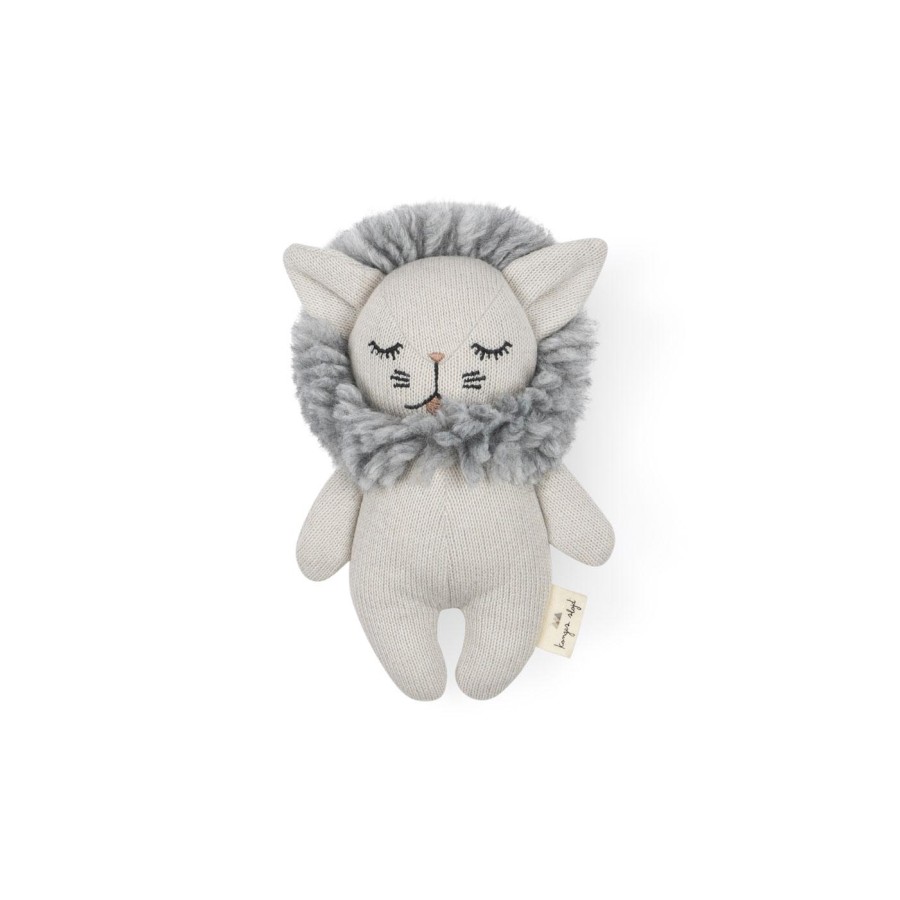 Konges Sløjd - Stof Rangle - Mini Lion - Grey