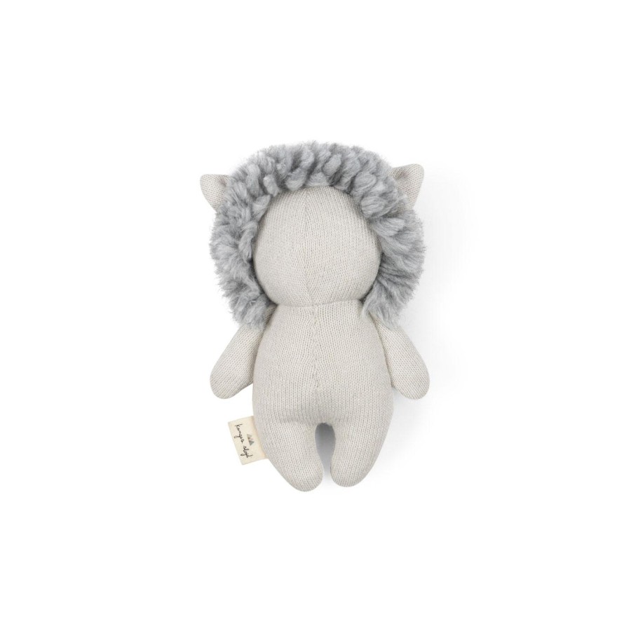 Konges Sløjd - Stof Rangle - Mini Lion - Grey - Image 2