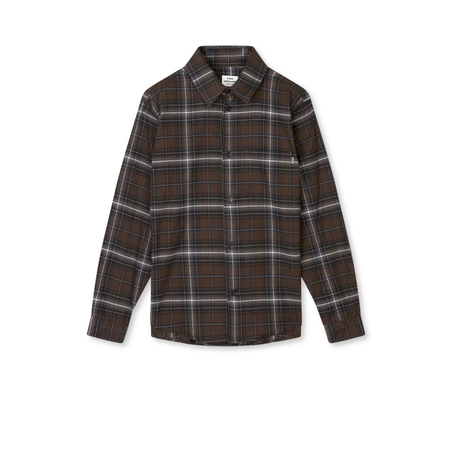 Mads Nørgaard - Skjorte - Flannel Svano - Demitasse Check