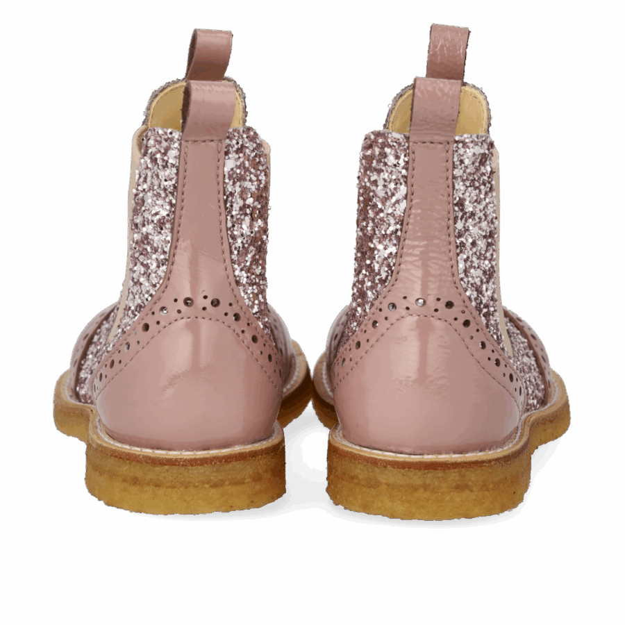 Angulus - Chelsea støvle - Faded Rose/Blossom Glitter - Billede 3