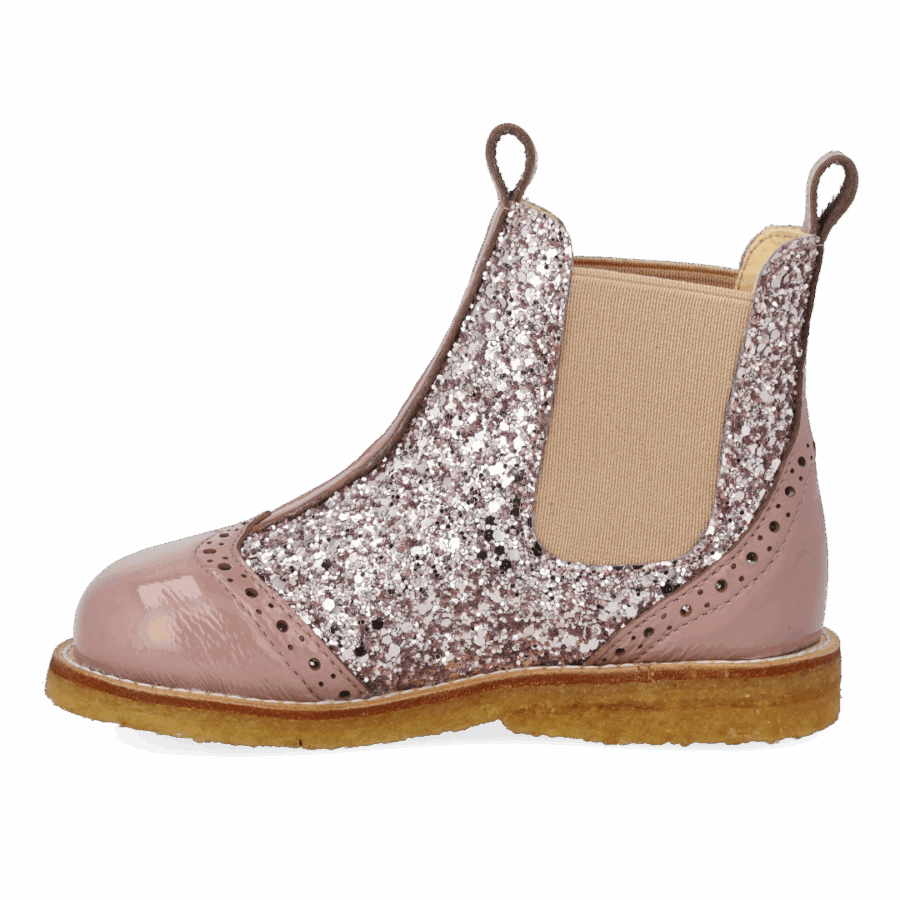 Angulus - Chelsea støvle - Faded Rose/Blossom Glitter - Billede 6