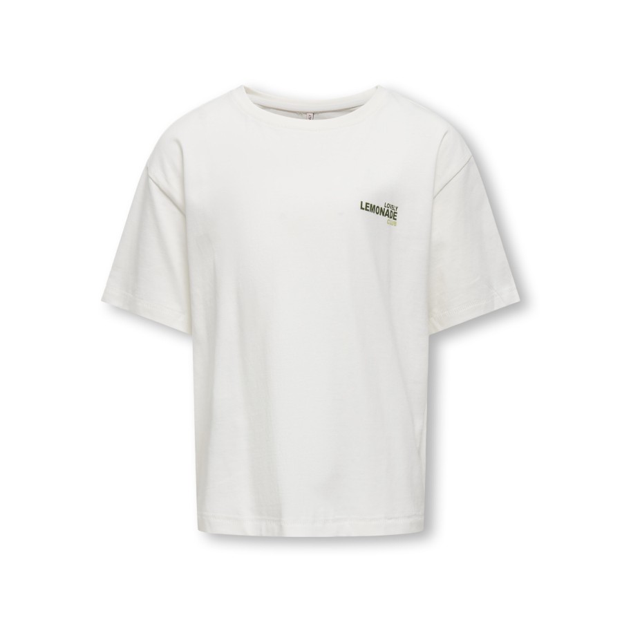 Kids Only - T-shirt - Helen Life - Cloud Dancer Lemonade - Billede 7