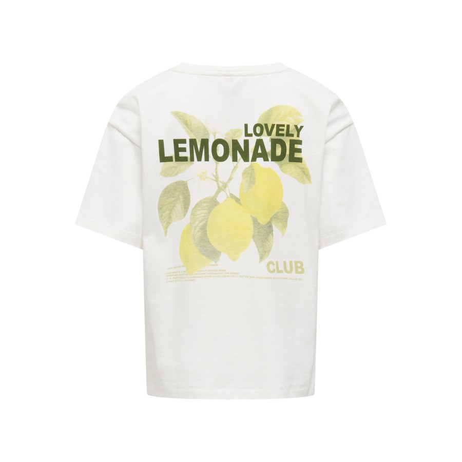Kids Only - T-shirt - Helen Life - Cloud Dancer Lemonade - Billede 6
