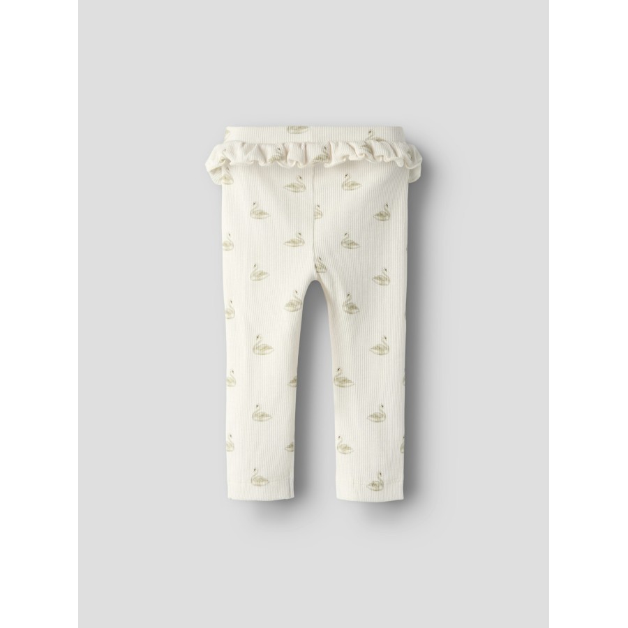 Lil' Atelier - Leggings - Gavo Efi - Pastel Parchmen Swan - Billede 3
