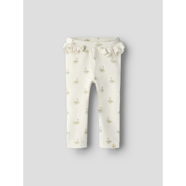 Lil' Atelier - Leggings - Gavo Efi - Pastel Parchmen Swan