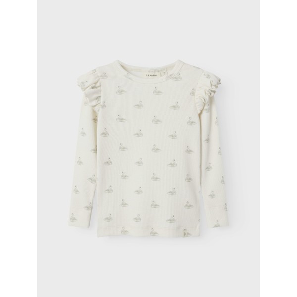 Lil' Atelier - Bluse - Gavo Eko - Pastel Parchmen Swan