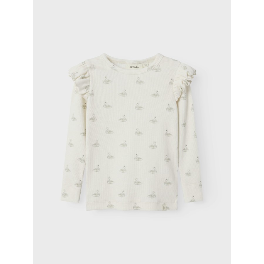 Lil' Atelier - Bluse - Gavo Eko - Pastel Parchmen Swan