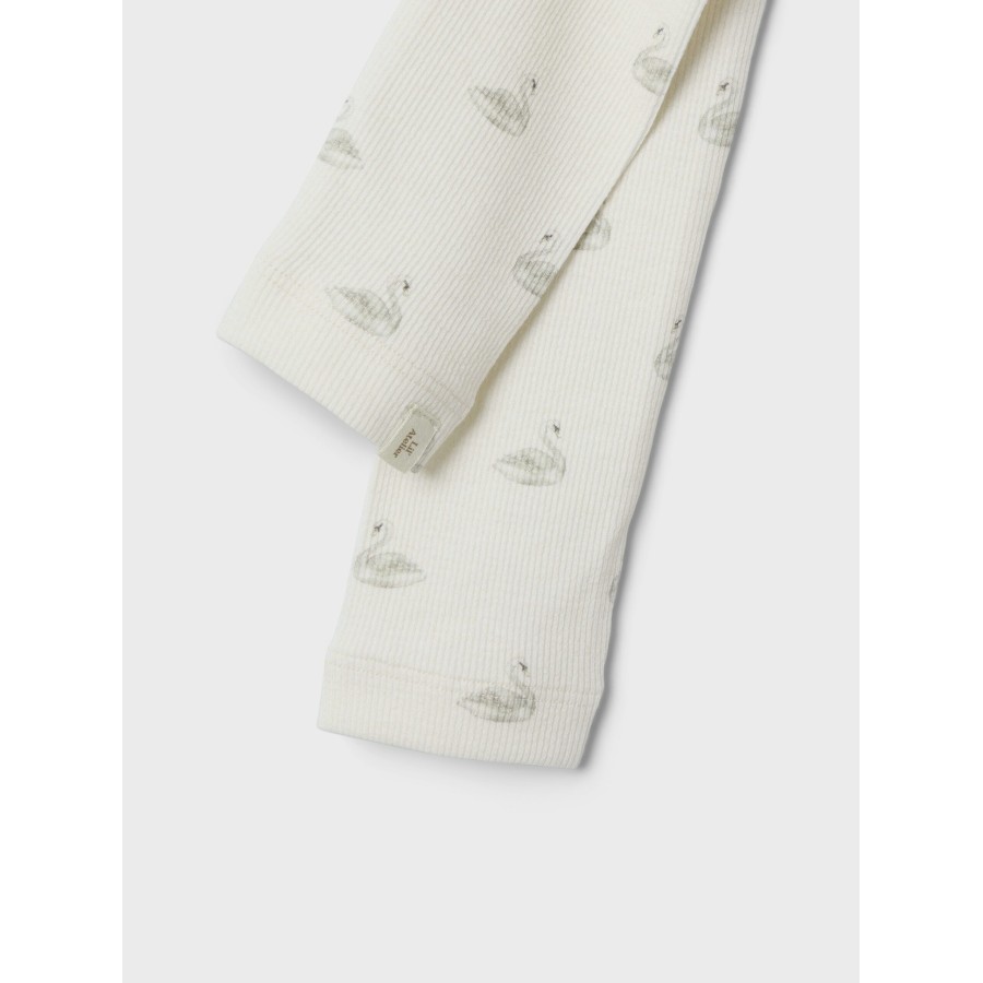 Lil' Atelier - Leggings - Gavo Eko - Pastel Parchmen Swan - Billede 2