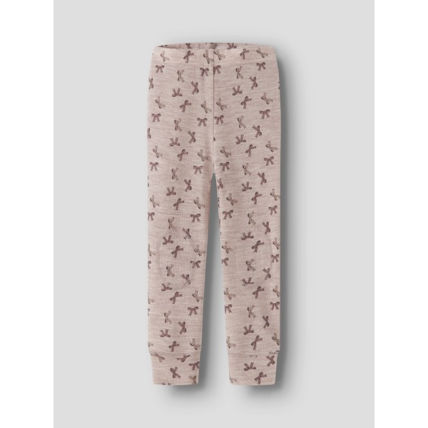 Name It - Leggings - Uld - Wang - Shadow Gray Bows