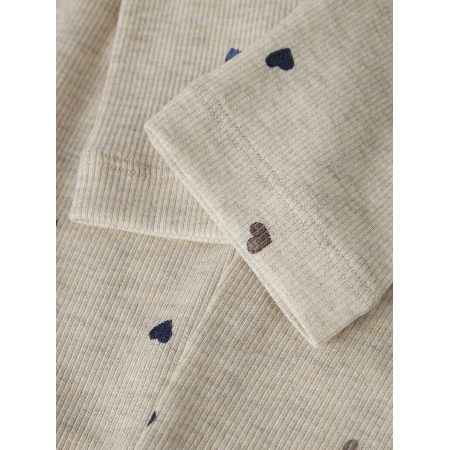 Name It - Leggings - Nutti - Peyote Melange Hearts - Billede 3