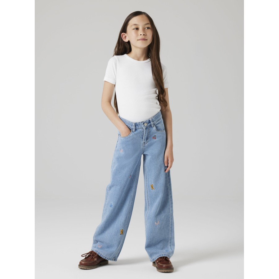 Name It - Jeans - Rose - Light Blue Denim EMB 4999 - Billede 2