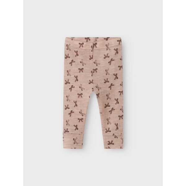 Name It - Leggings - Uld - Wang - Shadow Gray Bows