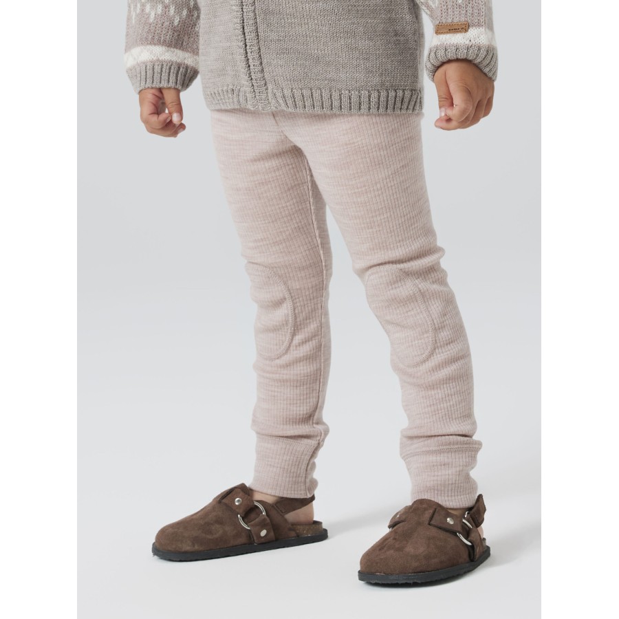 Name It - Leggings - Uld - Wax - Shadow Gray - Billede 4