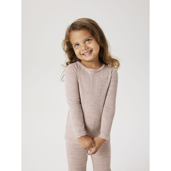 Name It - Bluse - Uld - Wax - Shadow Gray