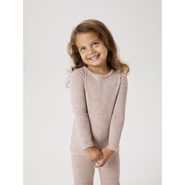 Name It - Bluse - Uld - Wax - Shadow Gray