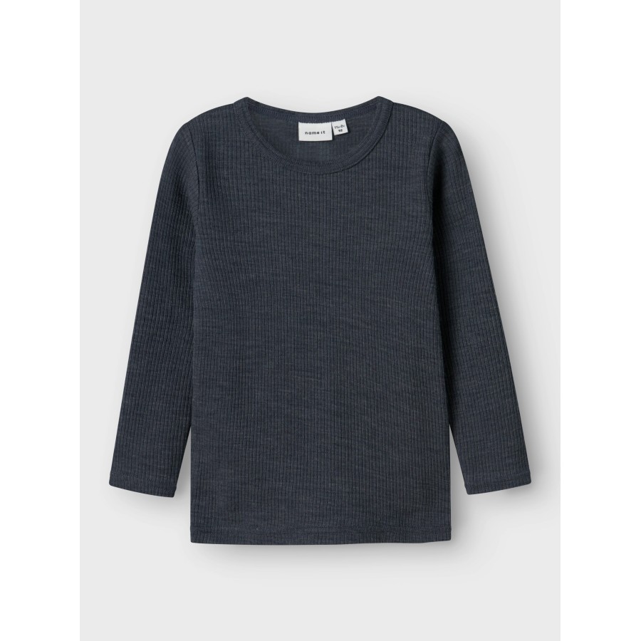 Name It - Bluse - Uld - Wax - Ombre Blue - Billede 5