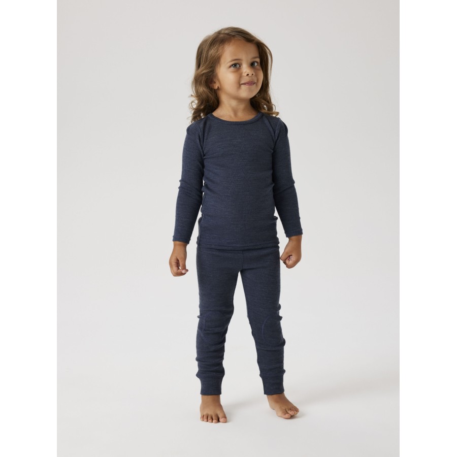 Name It - Bluse - Uld - Wax - Ombre Blue - Billede 2
