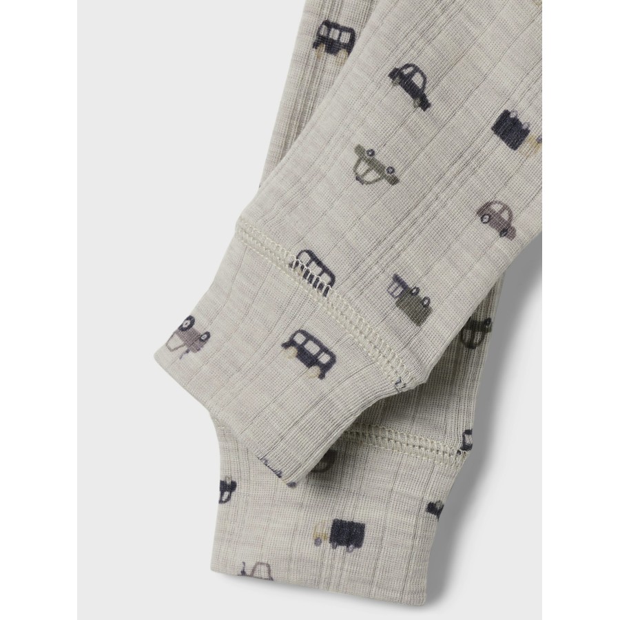 Name It - Leggings - Uld - Wang - Nacreous Cloud Small Cars - Billede 3