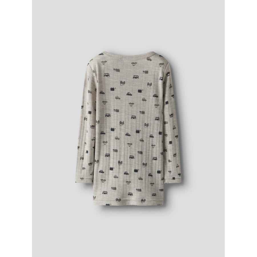 Name It - Bluse - Uld - Wang - Nacreous Cloud Small Cars - Billede 2