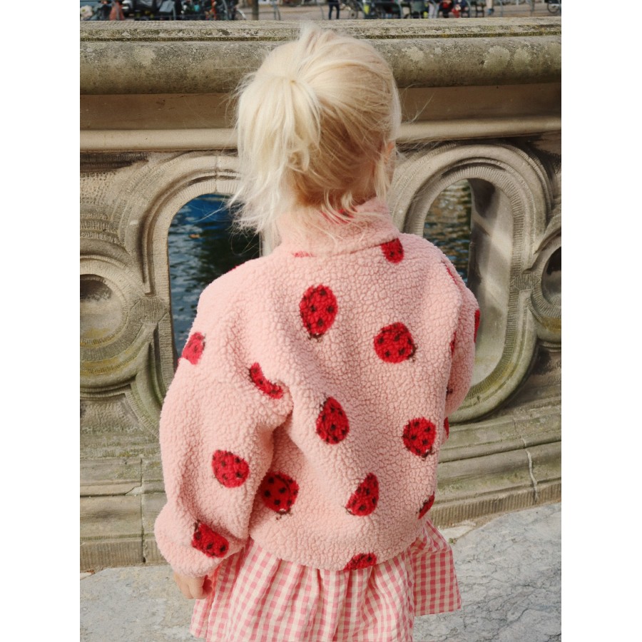 Konges Sløjd - Teddy Jakke - Jody - Ladybug Pink - Billede 5