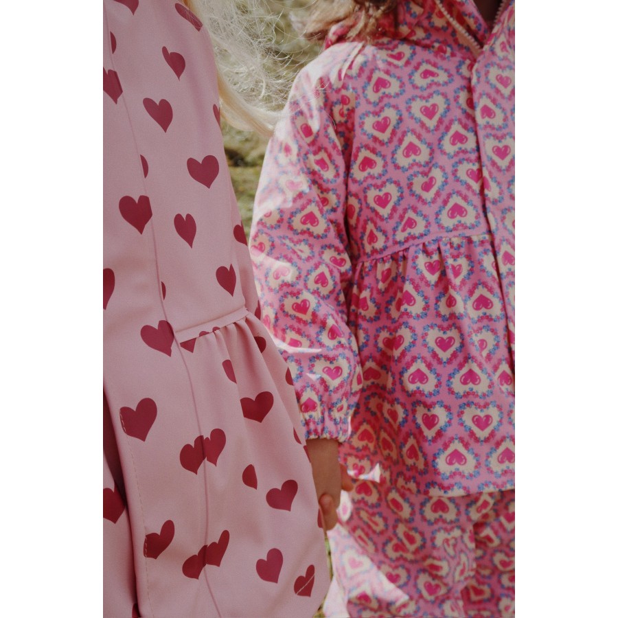 Konges Sløjd - Regntøj m. fleece - Rainy Palme - Amour Pink - Billede 5