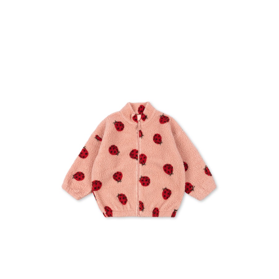 Konges Sløjd - Teddy Jakke - Jody - Ladybug Pink - Billede 4