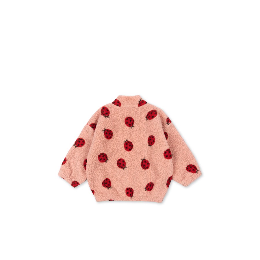 Konges Sløjd - Teddy Jakke - Jody - Ladybug Pink - Billede 3