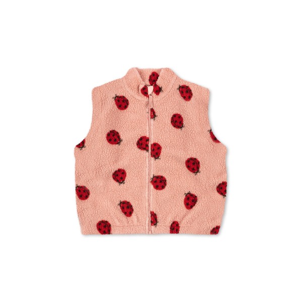 Konges Sløjd - Teddy Vest - Jody - Ladybug Pink