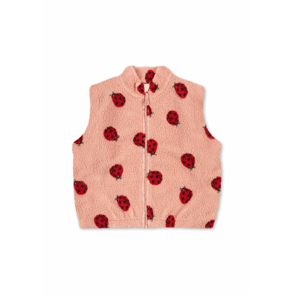 Konges Sløjd - Teddy Vest - Jody - Ladybug Pink