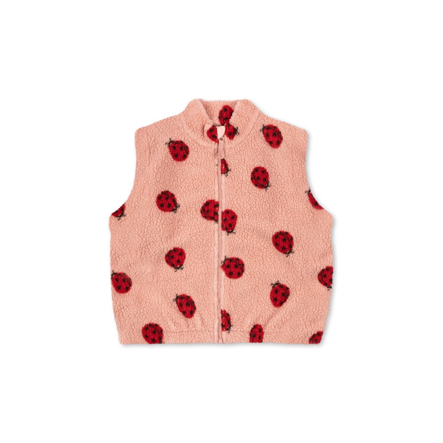 Konges Sløjd - Teddy Vest - Jody - Ladybug Pink