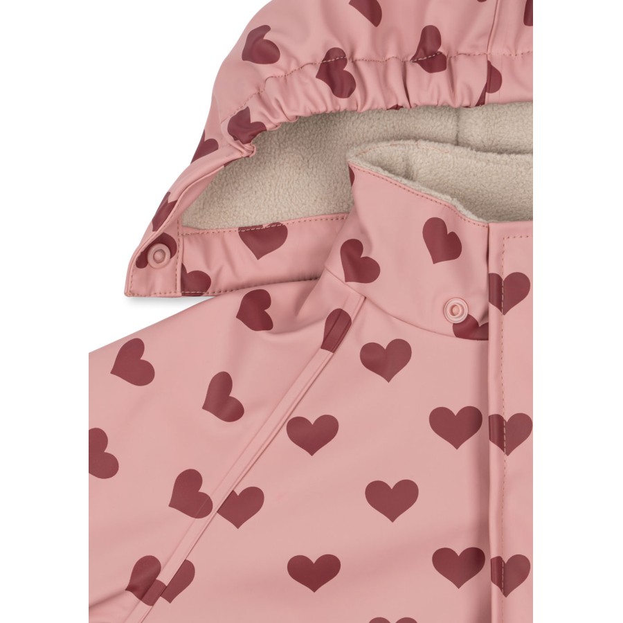 Konges Sløjd - Regntøj m. fleece - Rainy Palme - Amour Pink - Billede 2