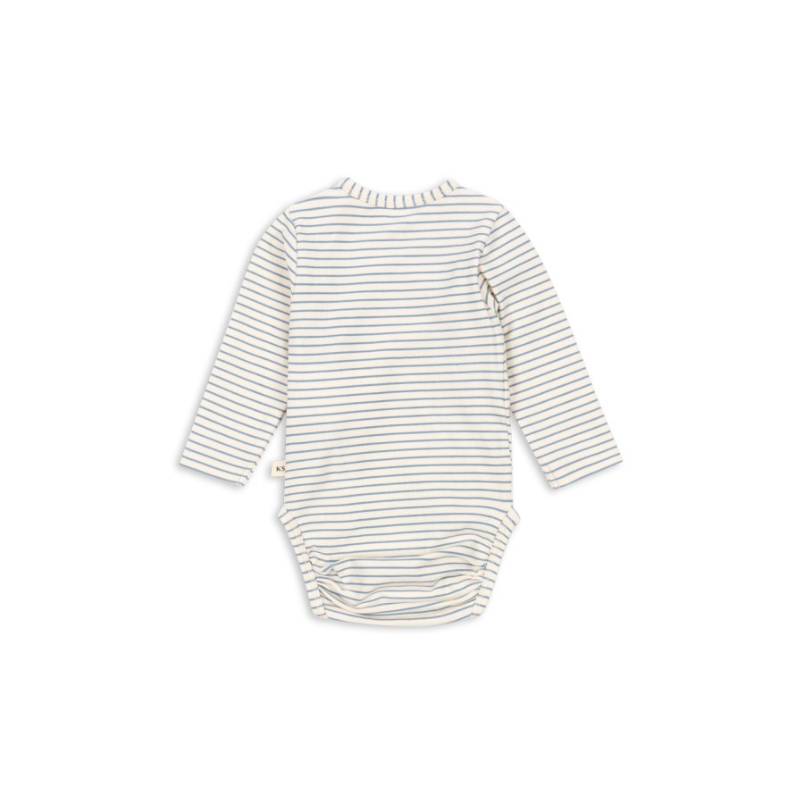 Konges Sløjd - Slå-om-body - Basic - Stripe Bluie - Billede 2