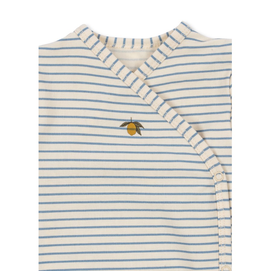 Konges Sløjd - Slå-om-body - Basic - Stripe Bluie - Billede 3