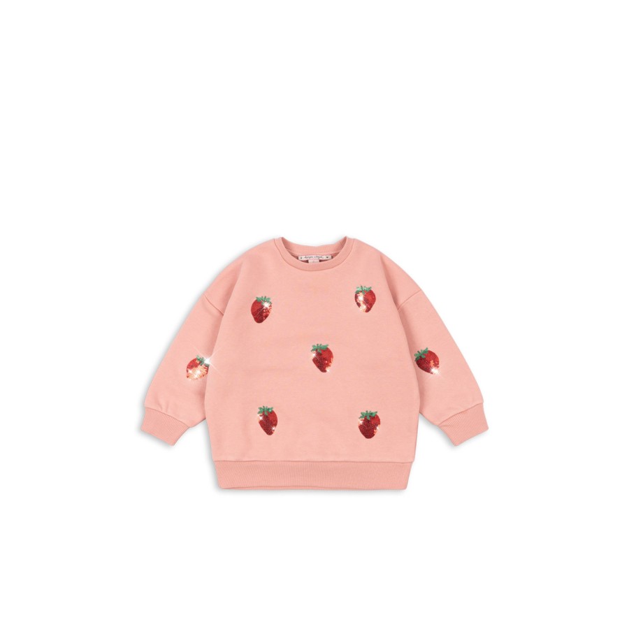 Konges Sløjd - Sweatshirt - Lou Sequin - Mellow Rose Strawberry