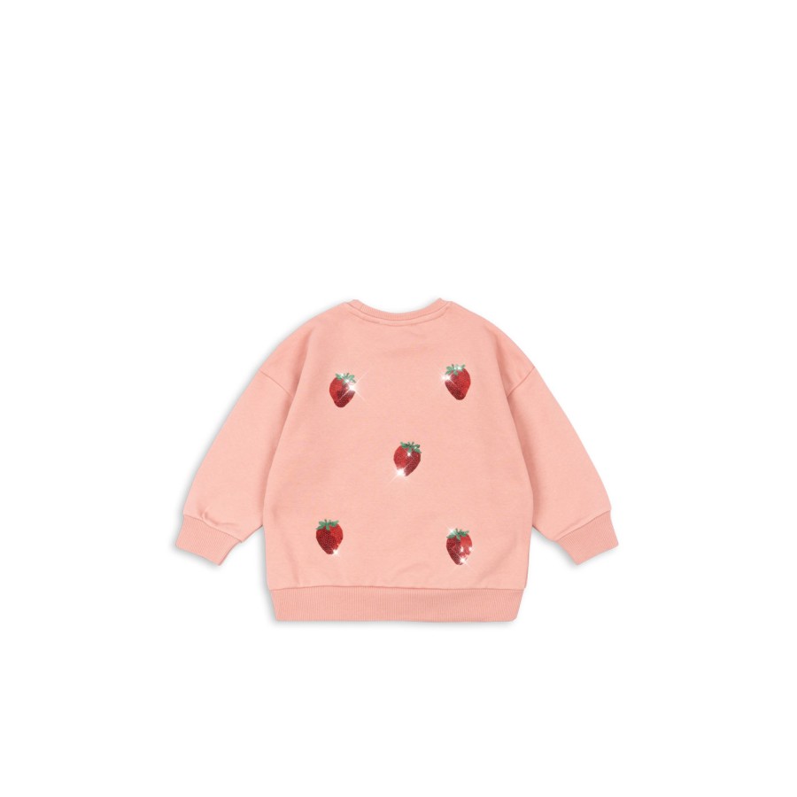 Konges Sløjd - Sweatshirt - Lou Sequin - Mellow Rose Strawberry - Billede 2