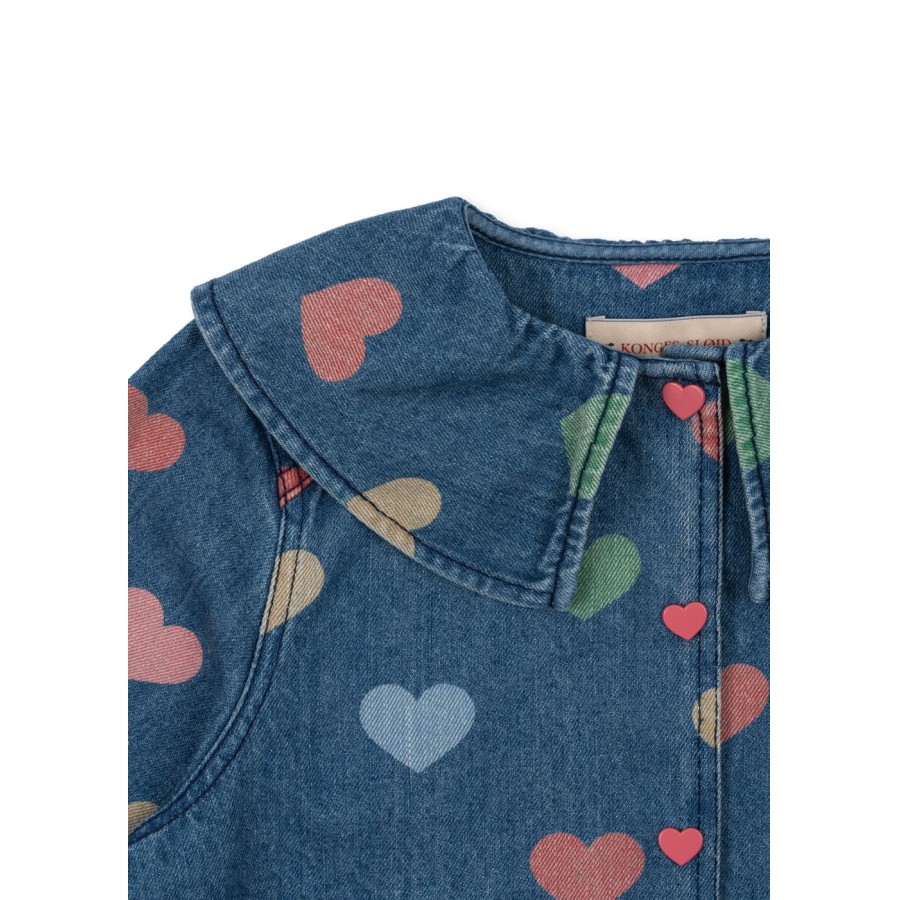 Konges Sløjd - Denim Overskjorte - Magot - Bon Coeur Coloré - Billede 3