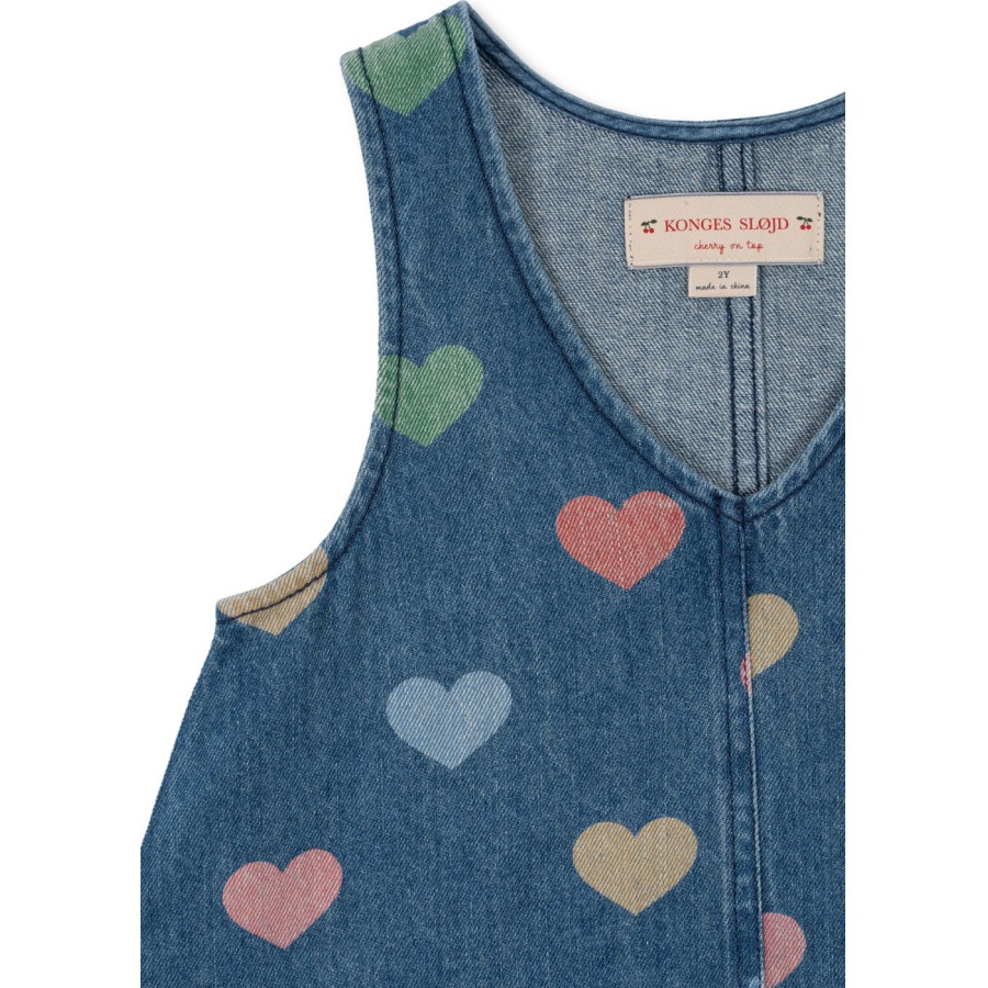 Konges Sløjd - Denim Kjole - Magot - Bon Coeur Coloré - Billede 3
