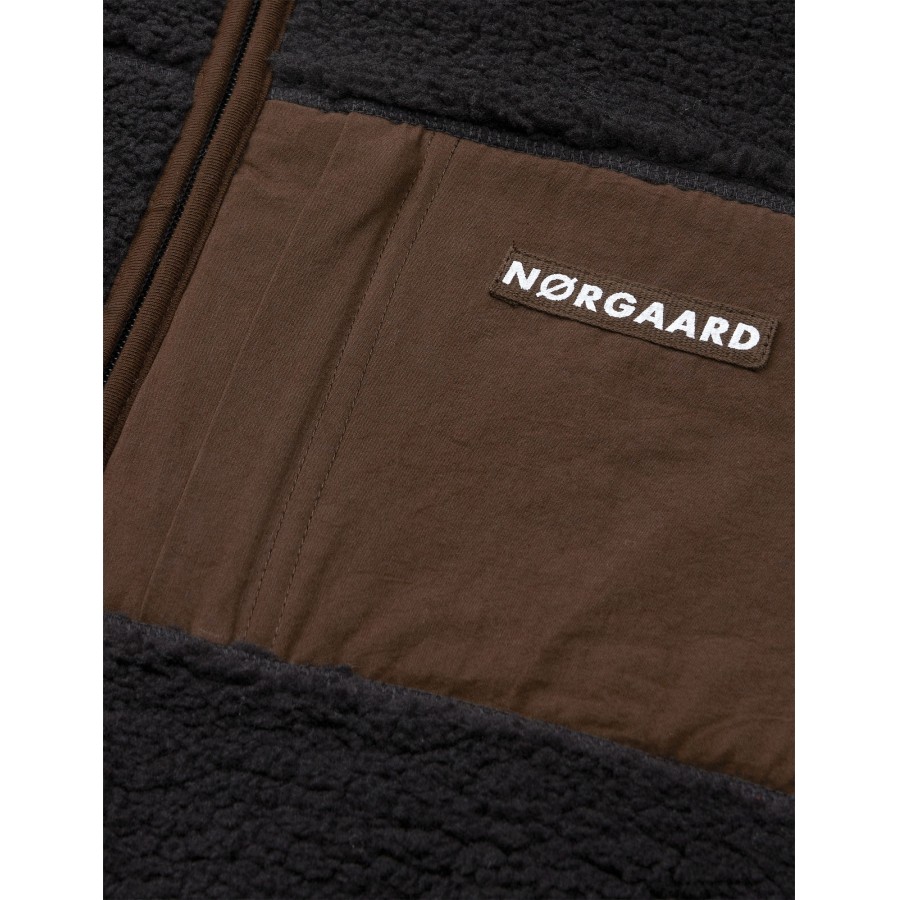 Mads Nørgaard - Teddy jakke - Jeffo - Jet Black - Billede 3
