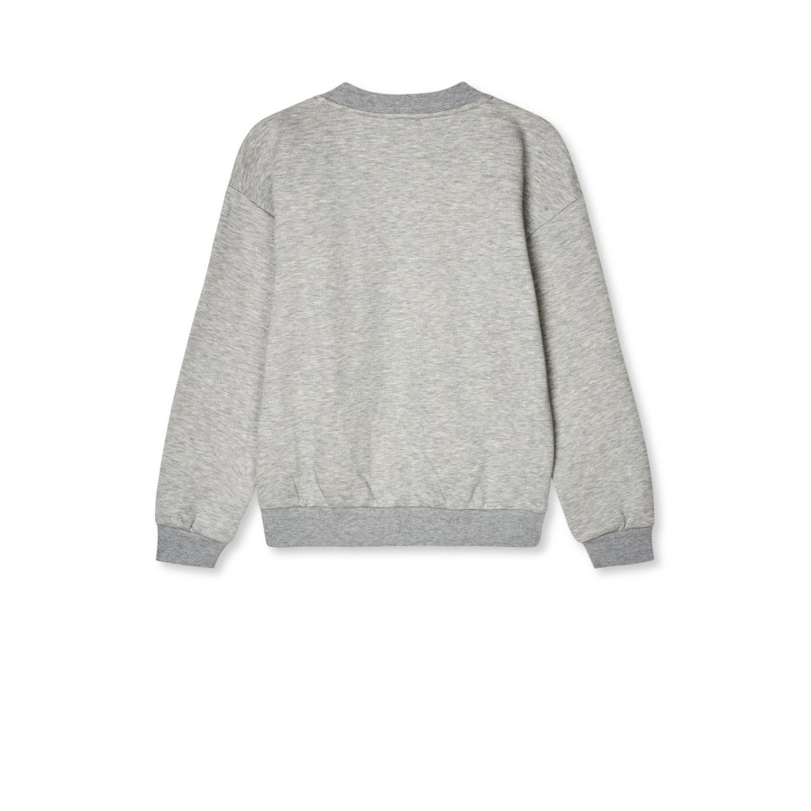 Mads Nørgaard - Sweatshirt - Sonar - Light Grey Melange - Billede 3