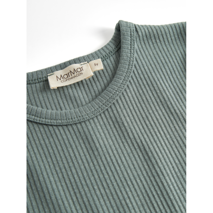 Marmar Copenhagen - Bluse - Modal Rib - Dusty Blue - Billede 3
