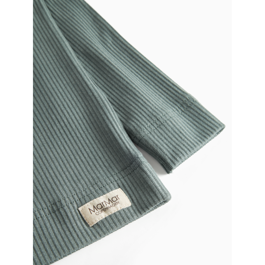 Marmar Copenhagen - Bluse - Modal Rib - Dusty Blue - Billede 4